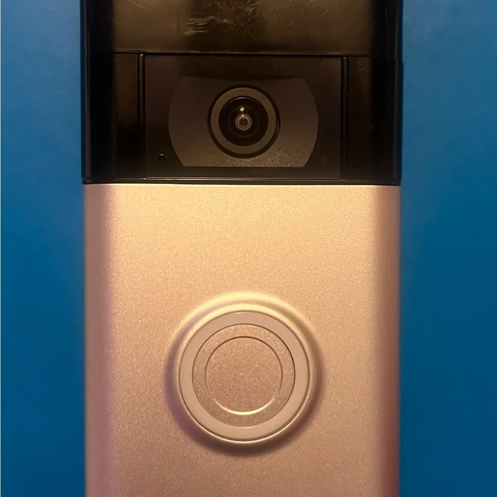 Ring Video Doorbell - Silver and Black- Second Generation